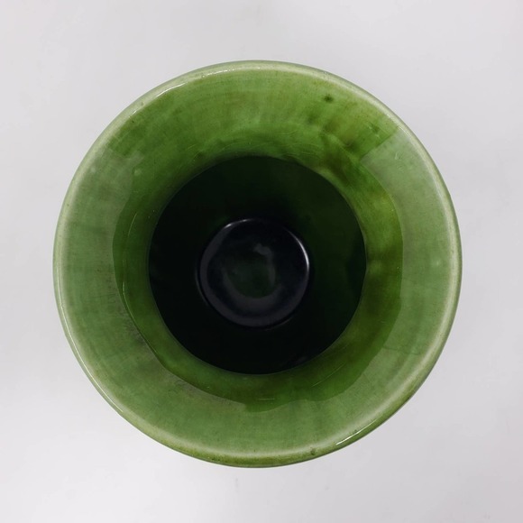 Royal Haeger Green Mid-Century 5.5"H Ceramic Glazed Vase Made In USA - Picture 2 of 8